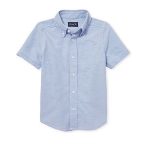 Never Opened - Baby Boy Short Sleeve Button Up